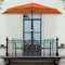 Pure Garden 9ft Half Umbrella, Terracotta 50-LG1054 - alternate 1